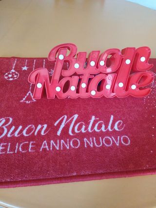 Zerbino natalizio + buon Natale scritta