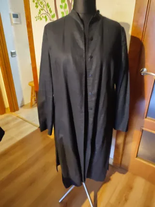 Abrigo o camisa larga negra T/50