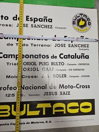 Lote 2 Posters Bultaco Motocross Cemoto