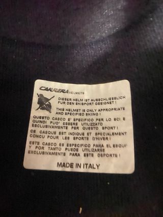 Casco de nieve infantil rojo