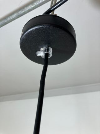 Lampadario cilindro ceramica azzurro