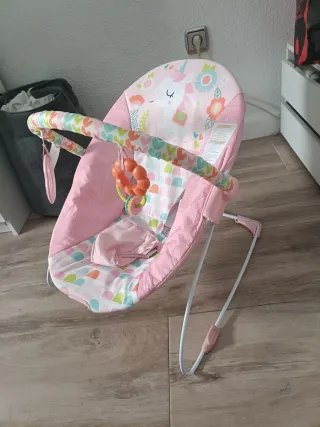 Hamaca bebé unicornio rosa