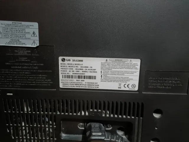 Televisión LCD LG 32 Negra