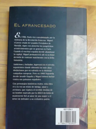2 X 5€ El afrancesado (Colección Novela históric