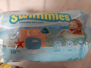 Pañales de agua Swimmies Talla L