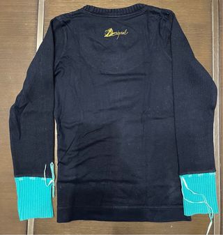 Jersey Desigual manga larga azul y verde