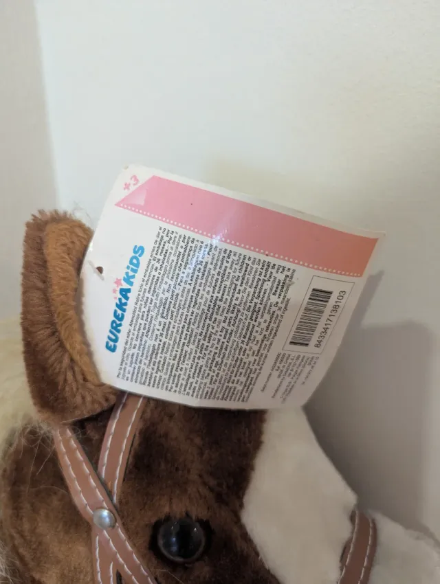 Caballito de palo marrón con riendas de Eurekakids