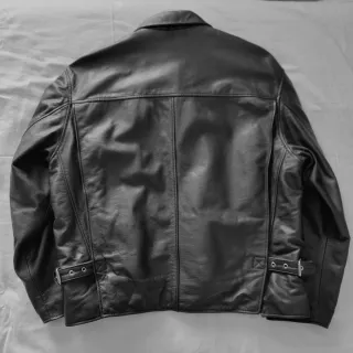 Giacca uomo vera pelle vintage nera