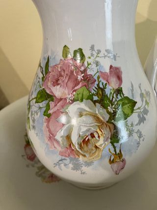 Set Brocca e Bacile Porcellana Rose