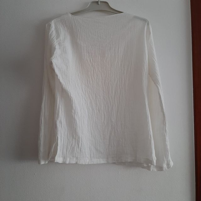 Blusa blanca bordada niña 8 años