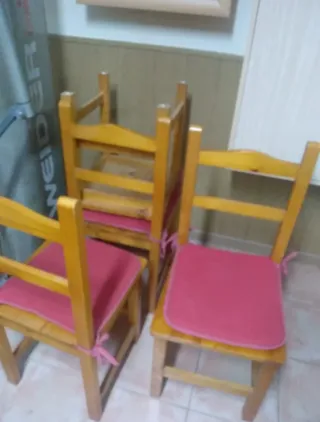 Set 4 Sillas Provenzal Madera