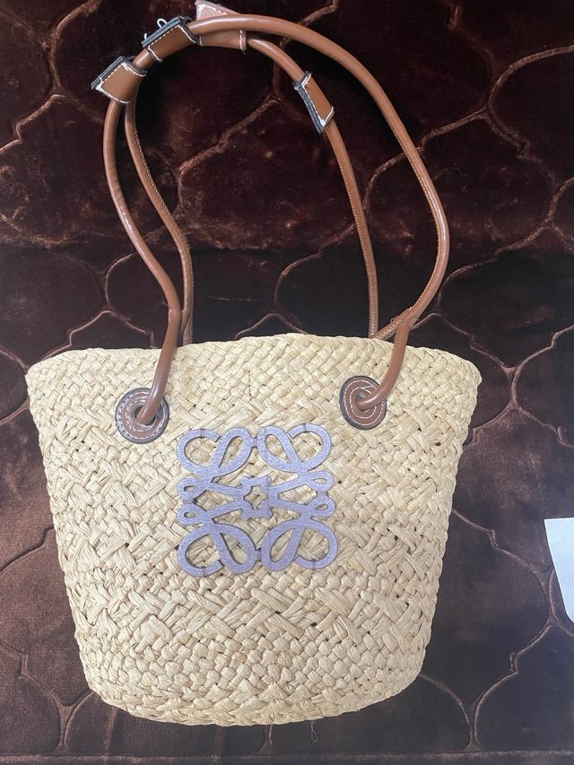 Borsa Loewe paglia e pelle