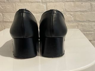 Zapatos Wonders Negros Tacón Bloque