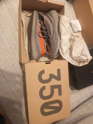 Adidas Yeezy Boost 350 V2 Gris Naranja beluga
