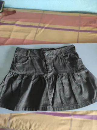 Minifalda marrón a cuadros