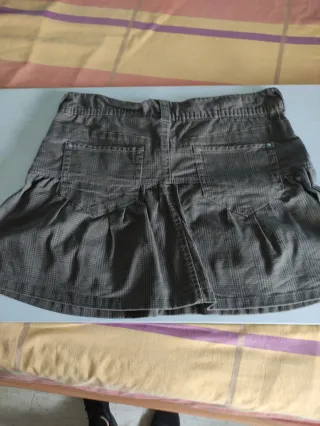 Minifalda marrón a cuadros