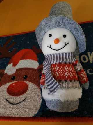 Zerbino natalizio+ pupazzo di neve