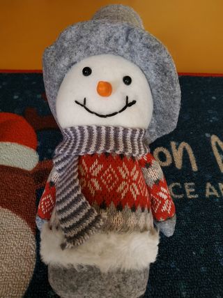 Zerbino natalizio+ pupazzo di neve