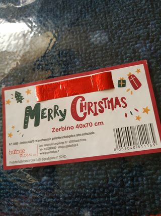 Zerbino natalizio+ pupazzo di neve