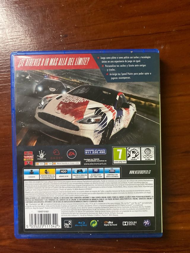 Need for Speed Rivals PS4 Juego