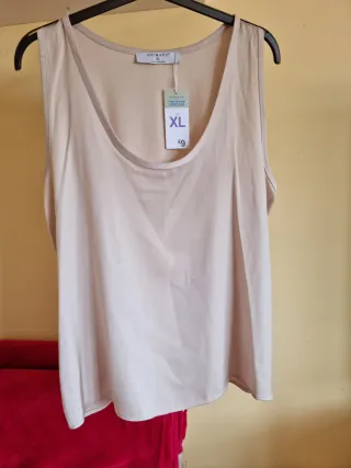 Top beige mujer talla XL