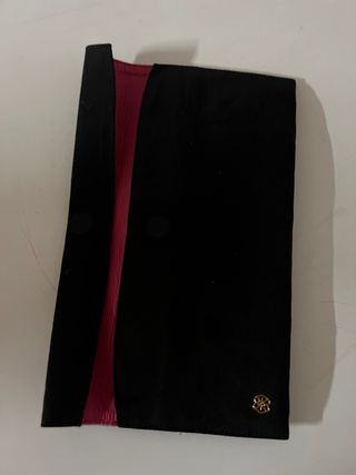 Bolso de mano Couple negro y dorado