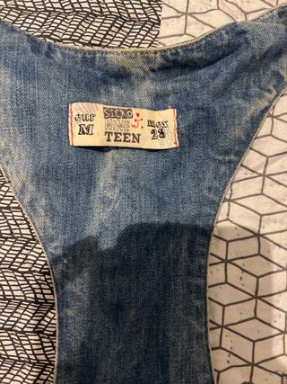 Mono corto vaquero mujer Talla M Pull and Bear