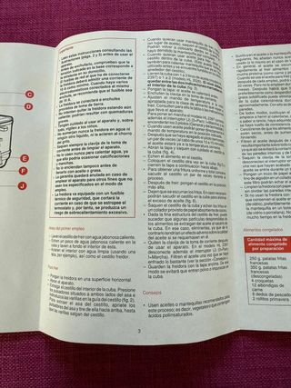 Freidora SIN USAR de aceite PHILIPS HL 3526/B