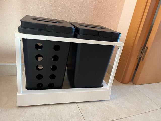 2 Cubos Basura IKEA con mecanismo extraible