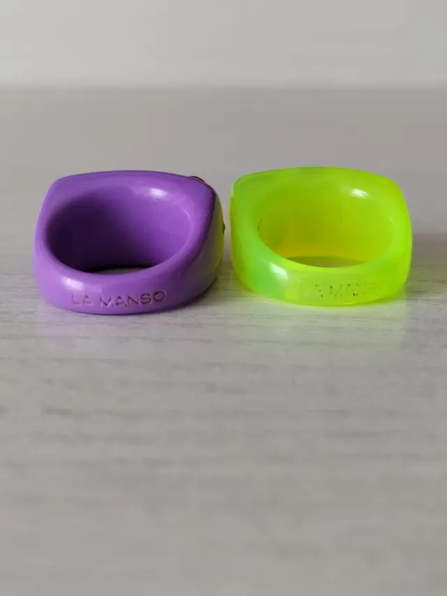 Anillos La Manso Morado y Verde