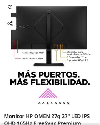Monitor HP OMEN 27q Nero