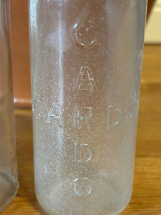 Coppia Biberon Vetro Vintage Anni '70