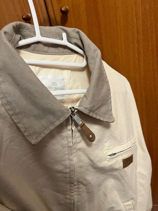 Chaqueta Beige Vintage Pull and Bear