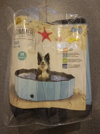 Piscina plegable para perros M 120*120*30 cm