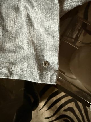 Top Brownie gris manga larga talla XS