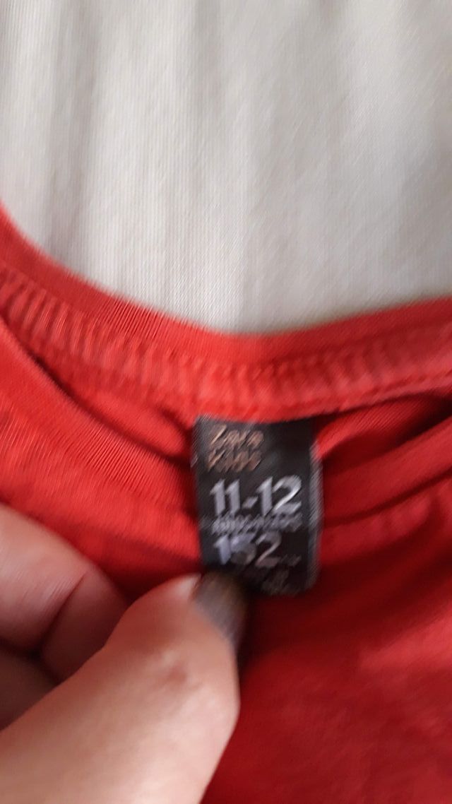 Camiseta Zara Roja 11-12 años