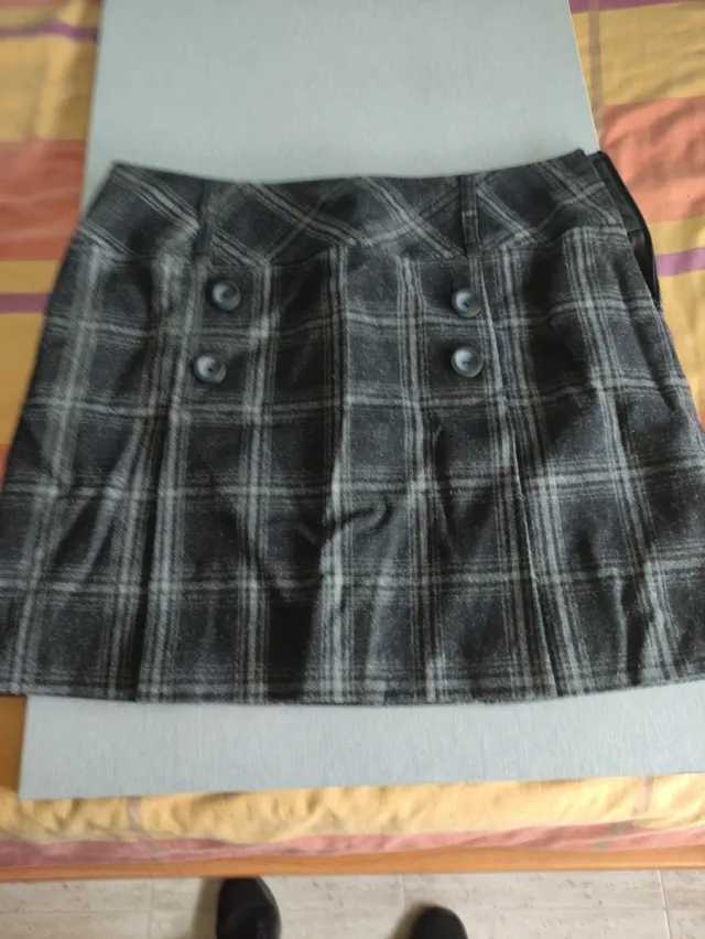 Falda de cuadros invierno