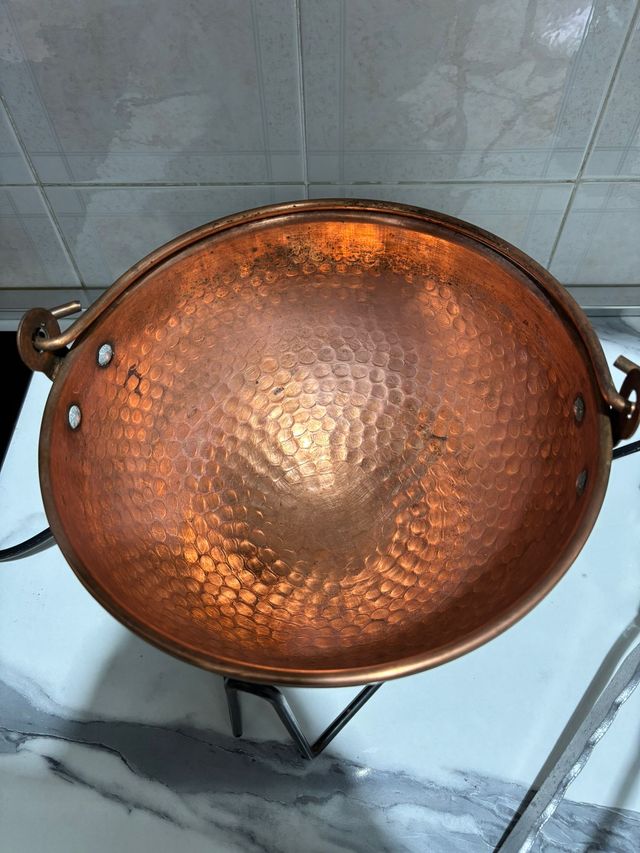 Paiolo Polenta in Rame Essegielle