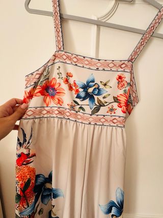 Macacão estampado floral