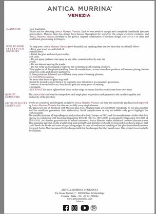 Orecchini Antica Murrina Venezia