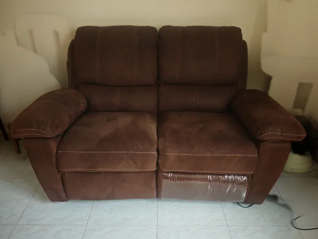 Sofá Relax 2 Plazas Marrón