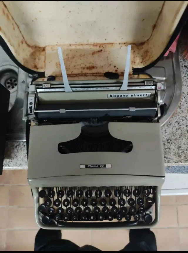 Maquina escribir Hispano Olivetti pluma 22 1953