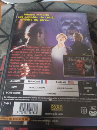 DVD Halloween 2 - Terror Clásico