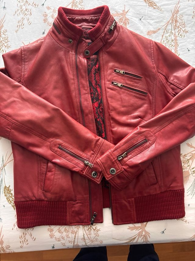 Cazadora Corty Bennet Piel Roja