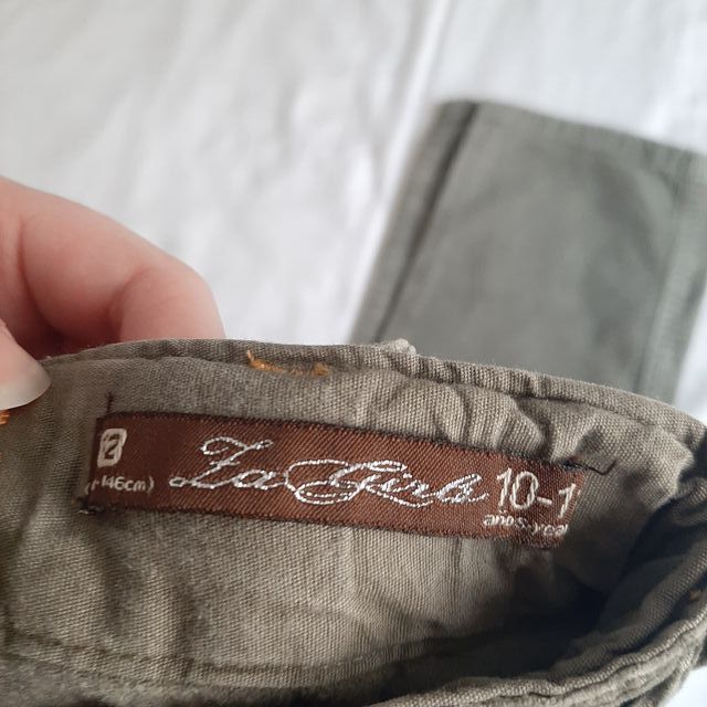 Pantalón pana verde 11-12 años