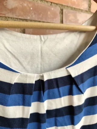 Vestido rayas azul y blanco
