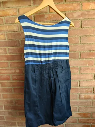 Vestido rayas azul y blanco