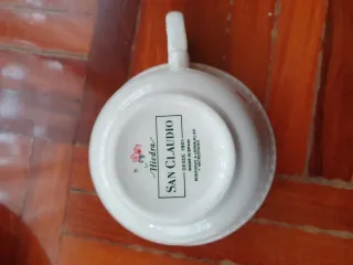 Juego de café San Claudio porcelana floral