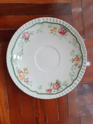 Juego de café San Claudio porcelana floral