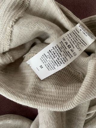 Pantalones anchos beige